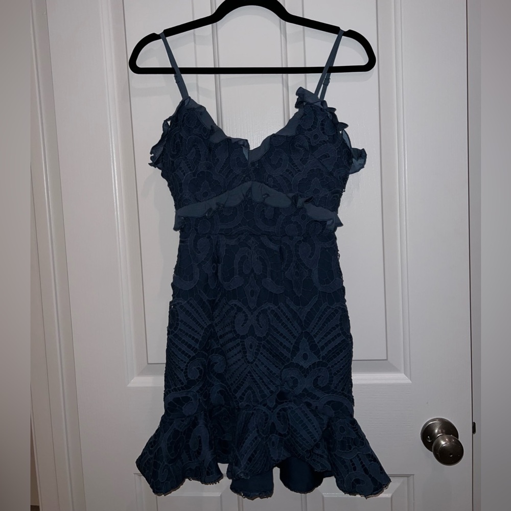 WHAT MATTERS THE MOST DRESS MIDNIGHT BLUE size XS